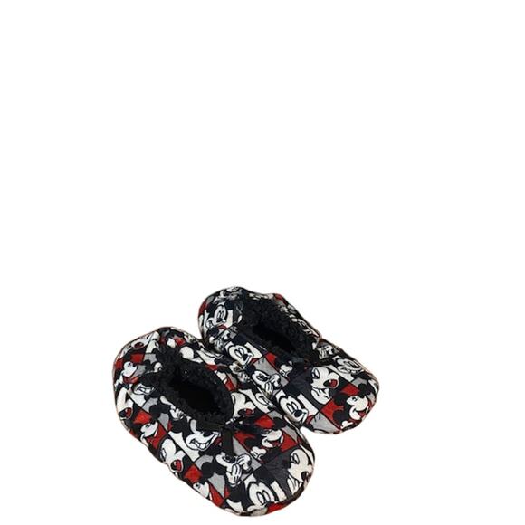 Disney Mickey Mouse Slip On Warm Slippers Women SZ 5/6 - Picture 5 of 9